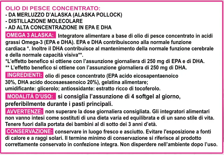 Ingredienti Omega-3 Alaska