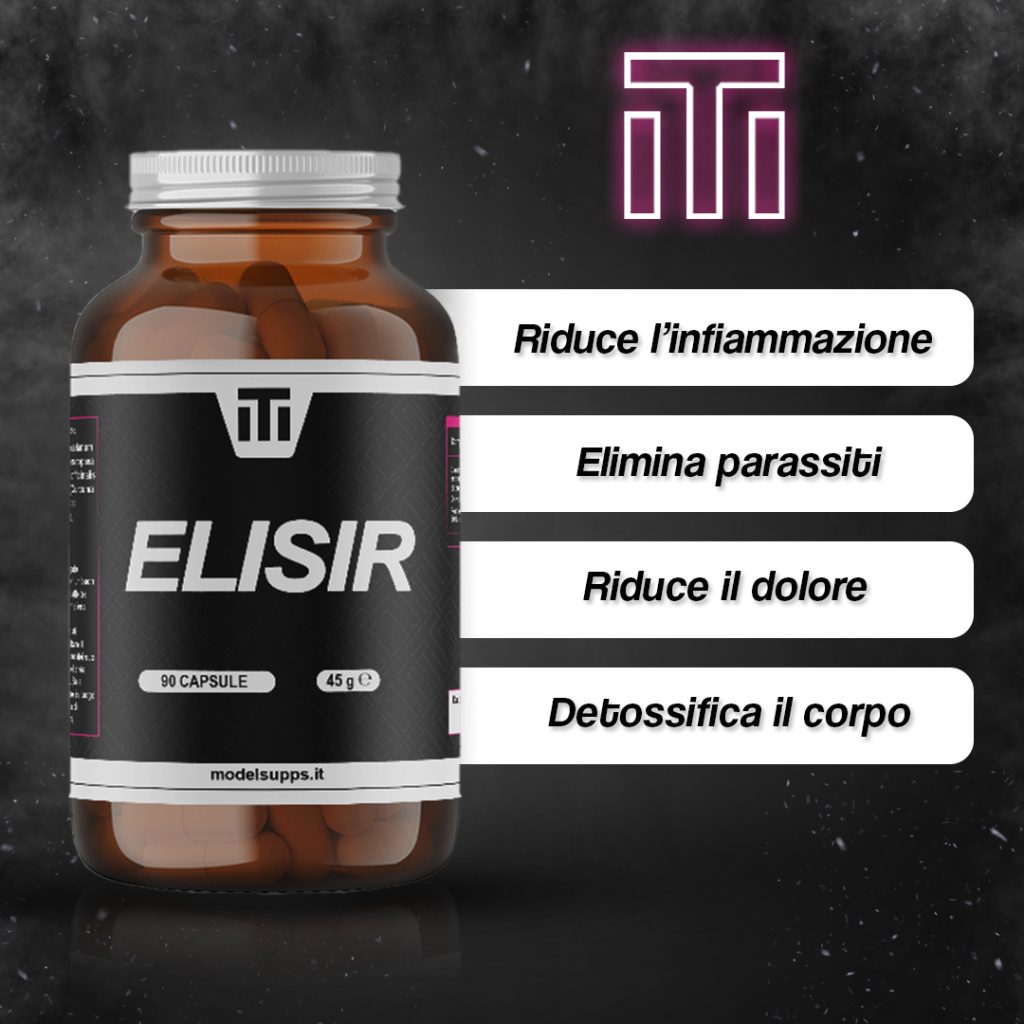 Barattolo ELISIR con i quattro benefici