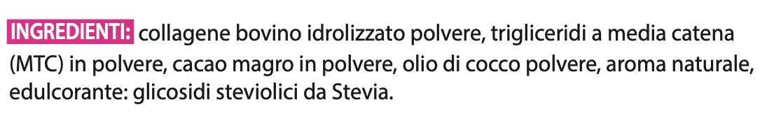 Ingredienti metabolic protein