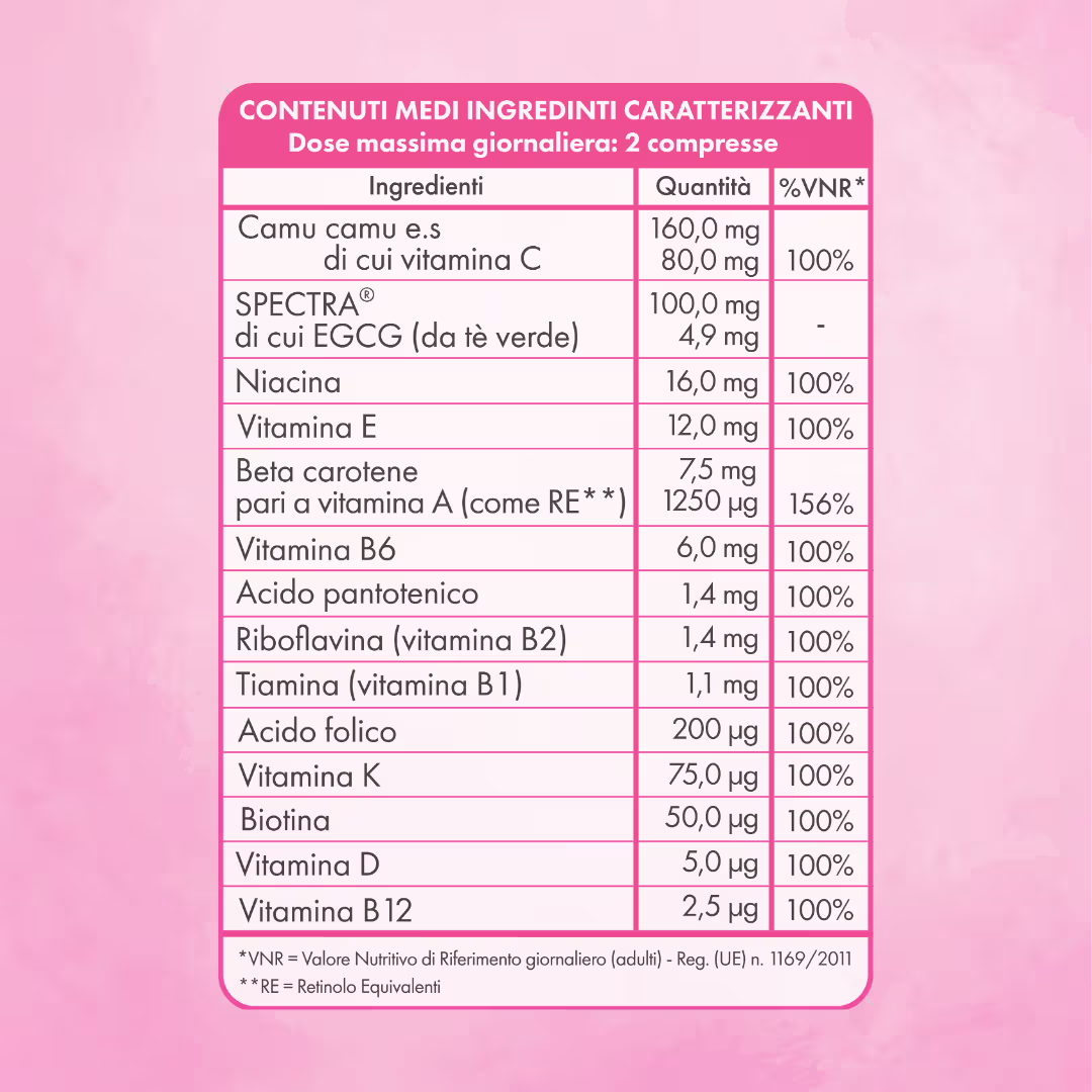 Valori nutrizionali Vitamine 29 Super Food